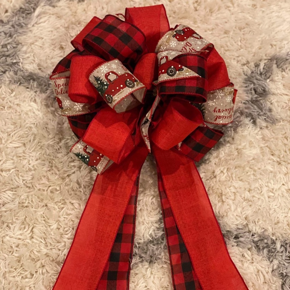 Handmade Christmas bow